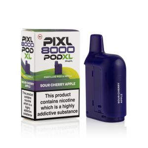 Pixl 8000 Sour Cherry Apple pod and box